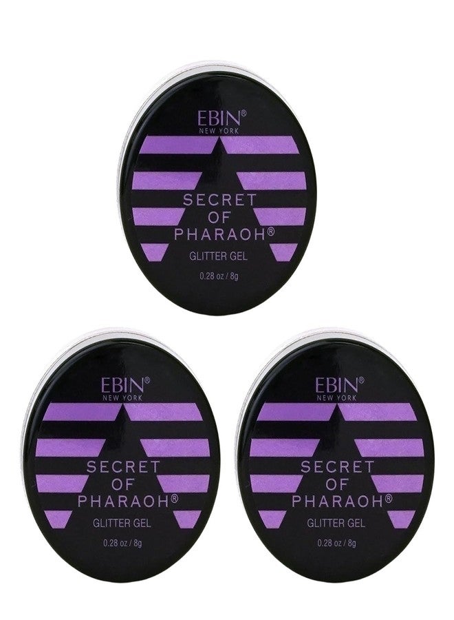 EBIN NEW YORK Hair Glitter for Kids – 3X Secret of Pharaoh Lavender Sparkle Bundle by EBIN NEW YORK – Multipurpose Hair and Face Glitter Gel for Styling, Makeup, and Body Decoration – Gift Set (3 Items) - Image 1
